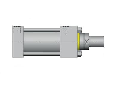 جک هیدرولیک چهارمیل مهار فلنج مستطیل انتها
