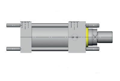 جک هیدرولیک چهارمیل مهار نصب با مهره ابتدا و انتها